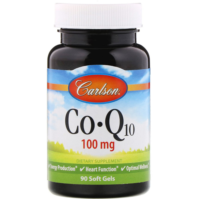 Carlson Labs, Коэнзим Q10, 100 мг, 90 мягких таблеток