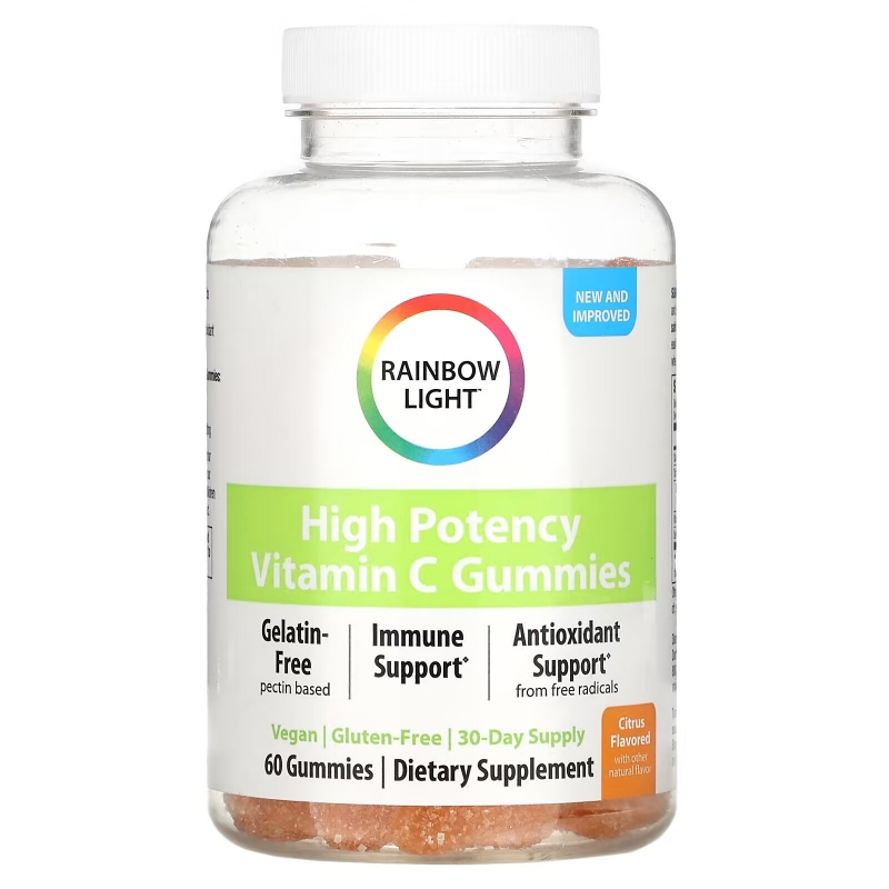 Rainbow Light, Vitamin C Gummies, Citrus, 60 Gummies