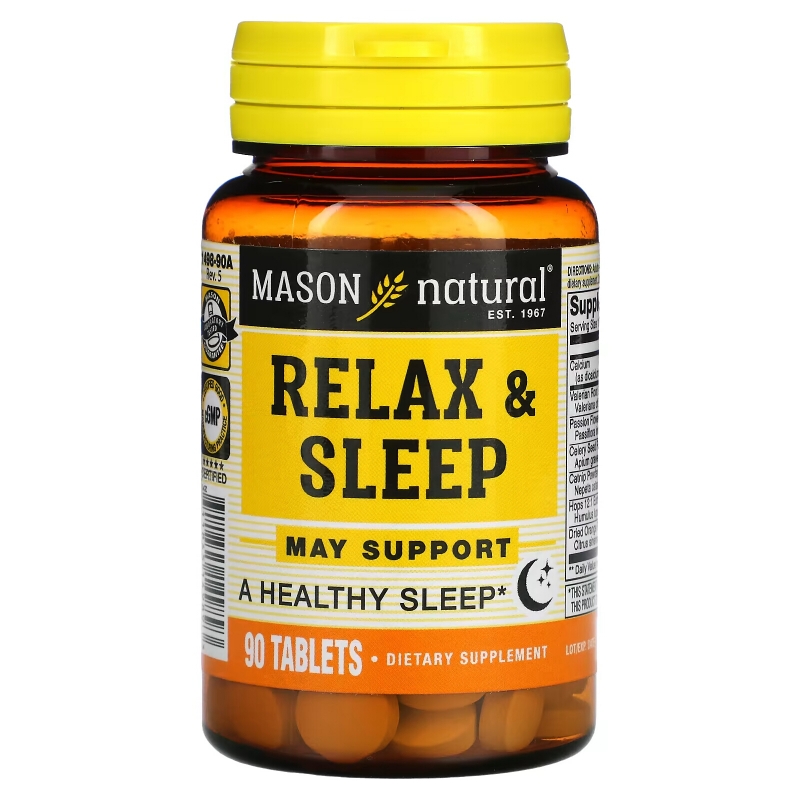 Mason Natural Relax & Sleep 90 Tablets