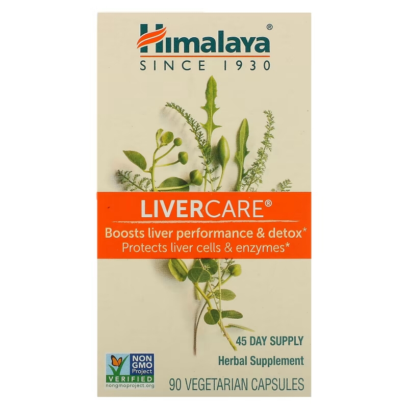 Himalaya Herbal Healthcare Поддержка печени 90 капсул в растительной оболочке
