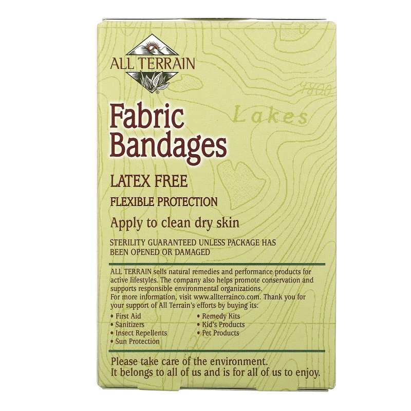 All Terrain Fabric Bandages Latex Free Assorted 30 Count