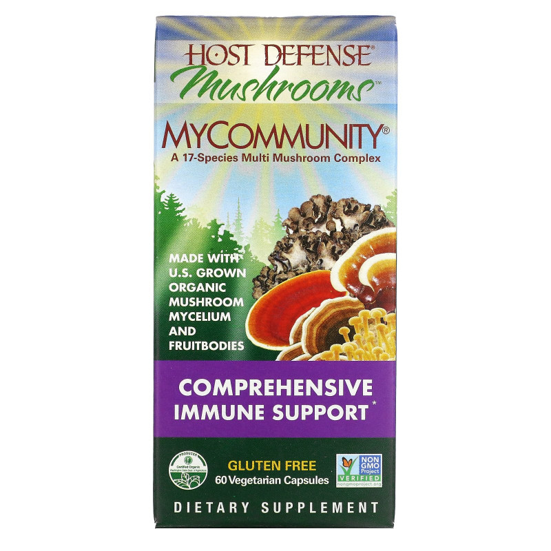 Fungi Perfecti Иммунная защита, MyCommunity, 60 капсул