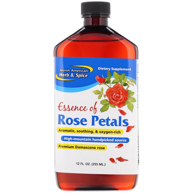 North American Herb & Spice Co., Эссенция лепестков роз, 12 жидких унций (355 мл)