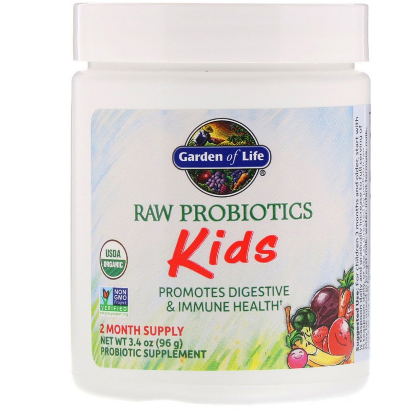 Garden of Life Сырые пробиотики для детей 34 унции (96 г) (Ice)
