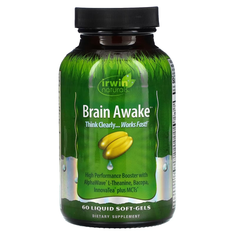 Irwin Naturals Brain Awake 60 жидких гелевых капсул