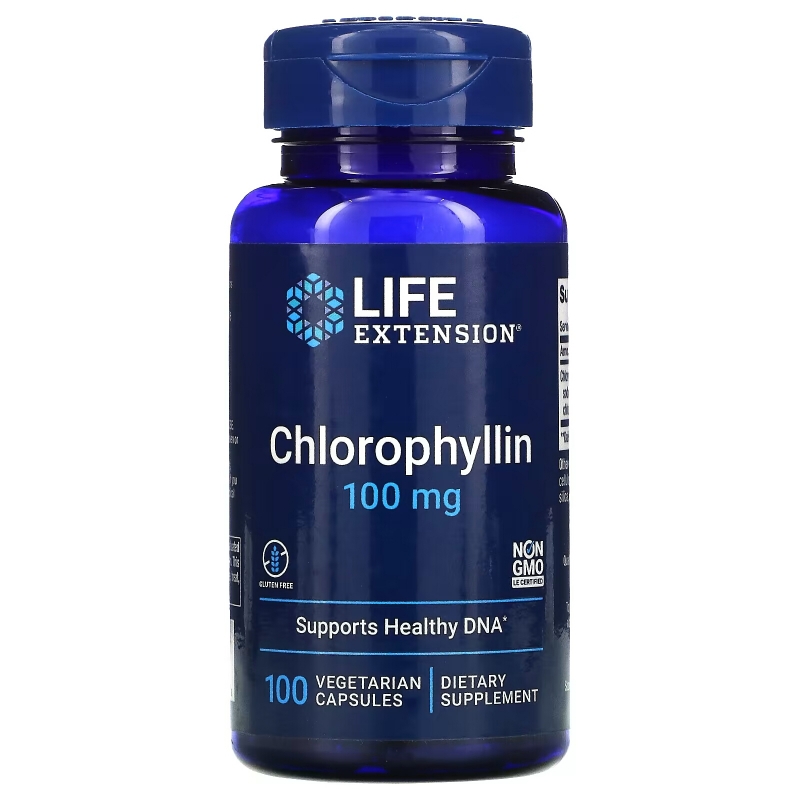 Life Extension Хлорофиллин 100 мг 100 капсул на растительной основе