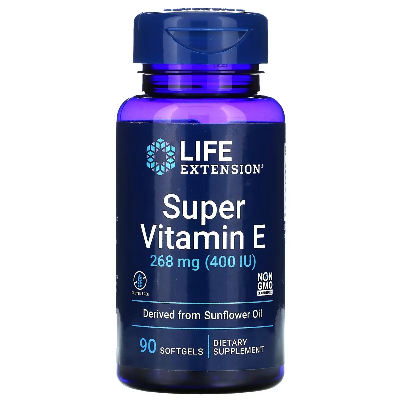 Life Extension, Natural Vitamin E, 400 IU, 90 Softgels