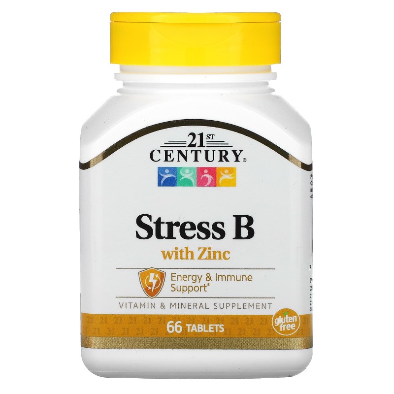 21st Century Health Care Стресс B с цинком 66 таблеток