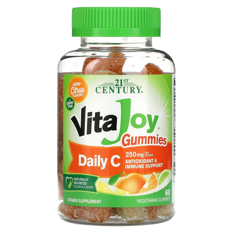 21st Century, VitaJoy, дневная доза витамина C, 60 вегетарианских жевательных таблеток