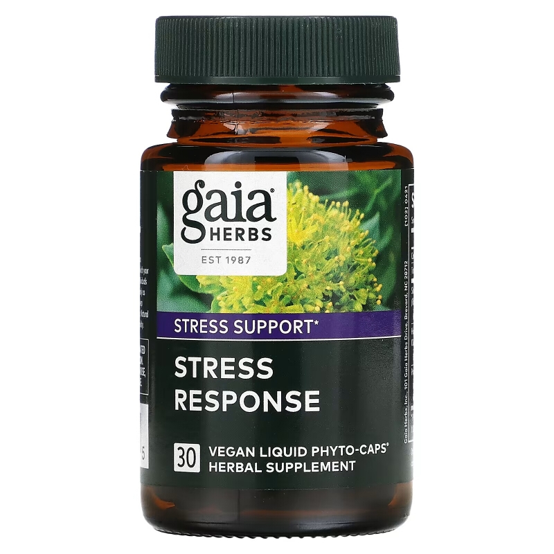 Gaia Herbs Stress Response 30 Vegetarian Liquid Phyto-Caps