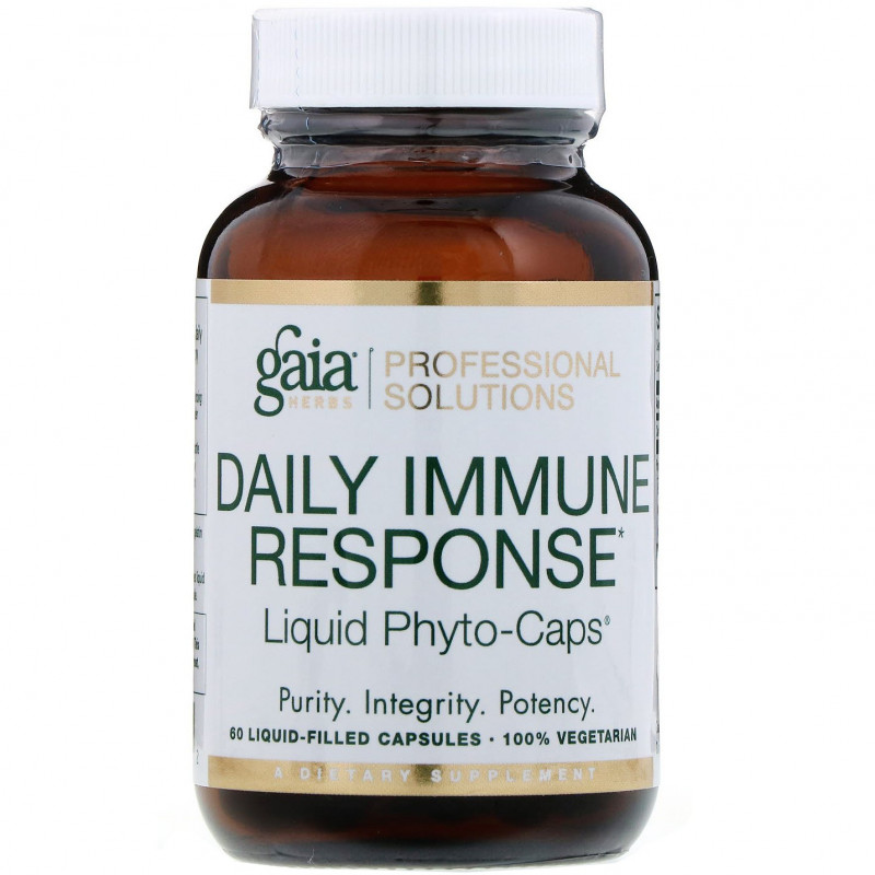 Gaia Herbs Professional Solutions, Средство для укрепления иммунитета, 60&nbsp;капсул, заполненных жидкостью