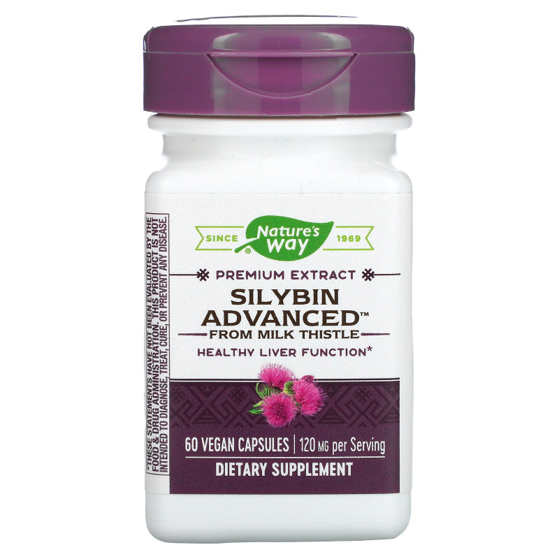 Enzymatic Therapy Silybin Advanced from Milk Thistle 60 растительных капсул