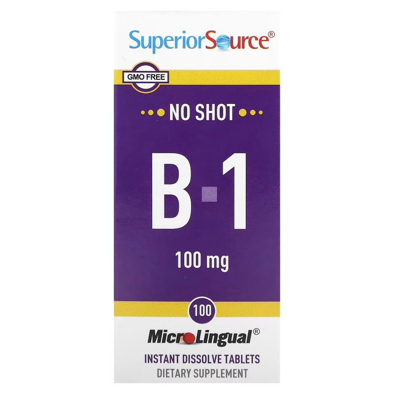 Superior Source, B-1, 100 mg, 100 Instant Dissolve Tablets