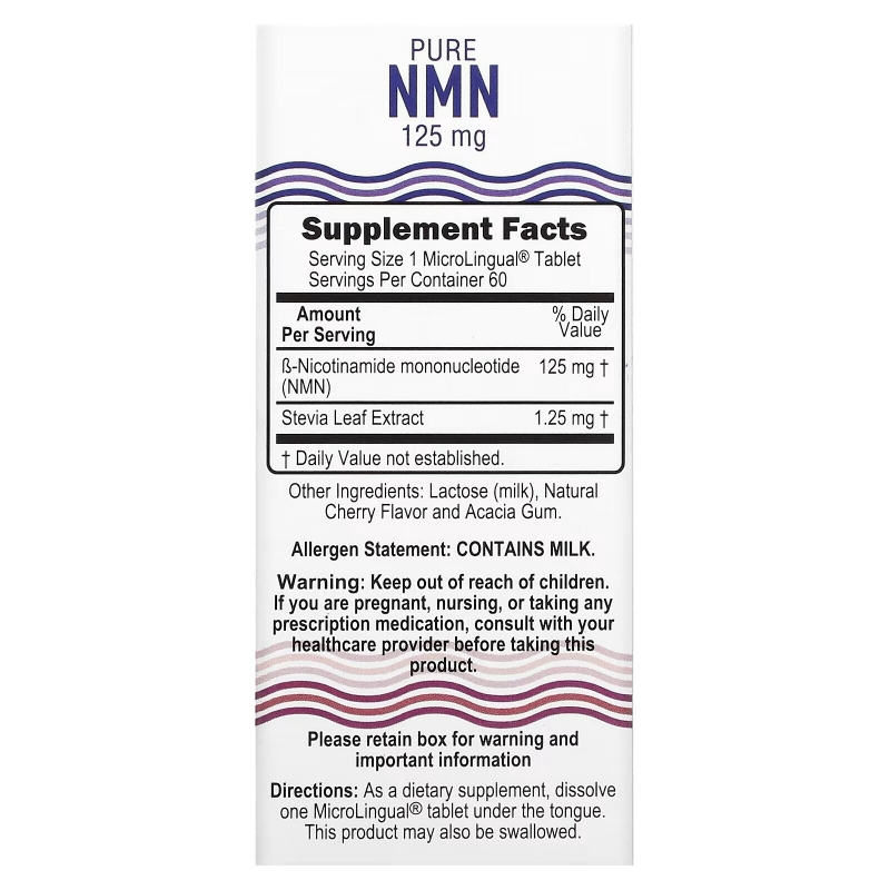Superior Source, Pure NMN, 125 mg, 60 Instant Dissolve Tablets