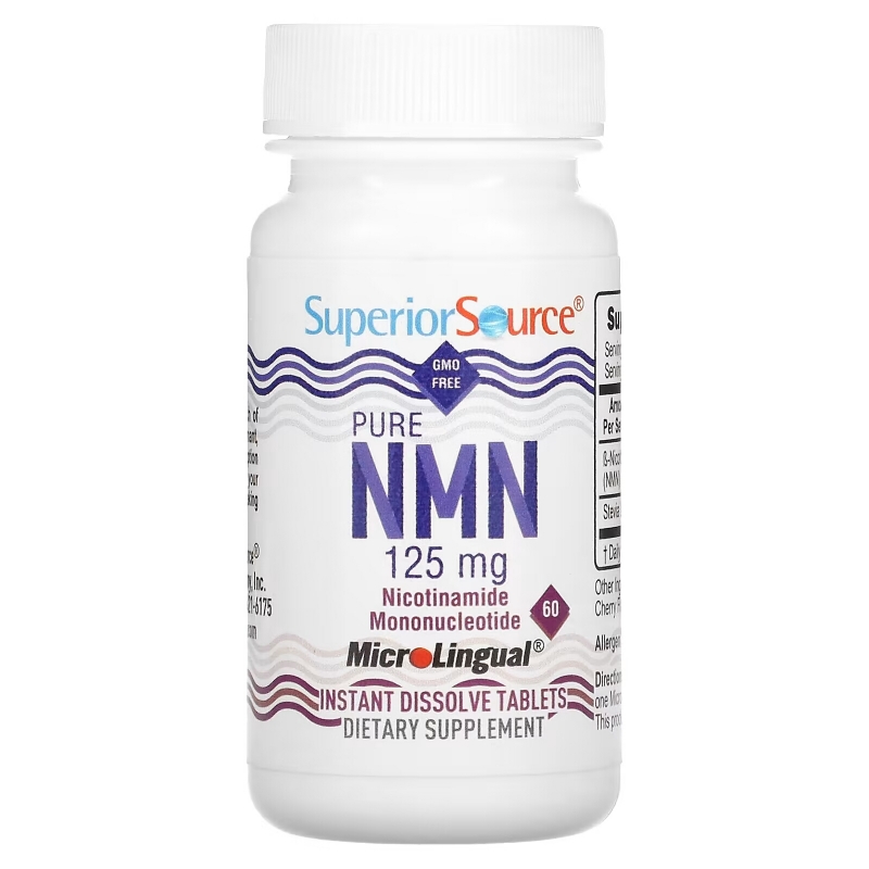 Superior Source, Pure NMN, 125 mg, 60 Instant Dissolve Tablets
