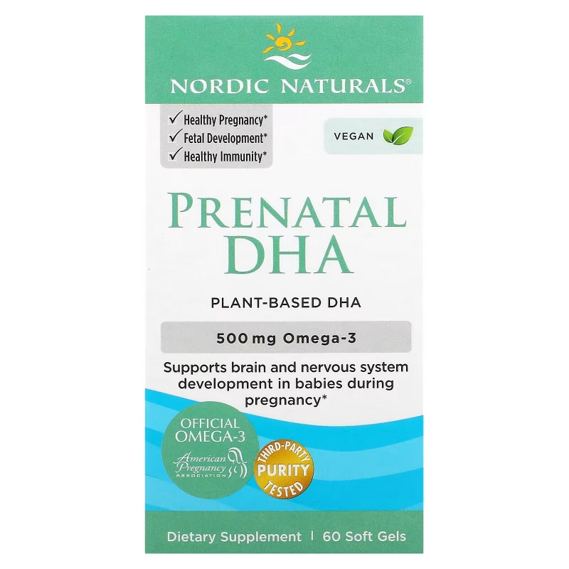 Nordic Naturals, Prenatal DHA, 500 mg, 60 Soft Gels