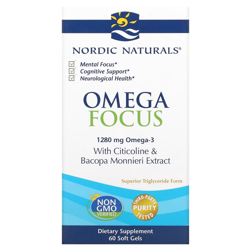 Nordic Naturals, Omega Focus, 1280 mg, 60 Soft Gels