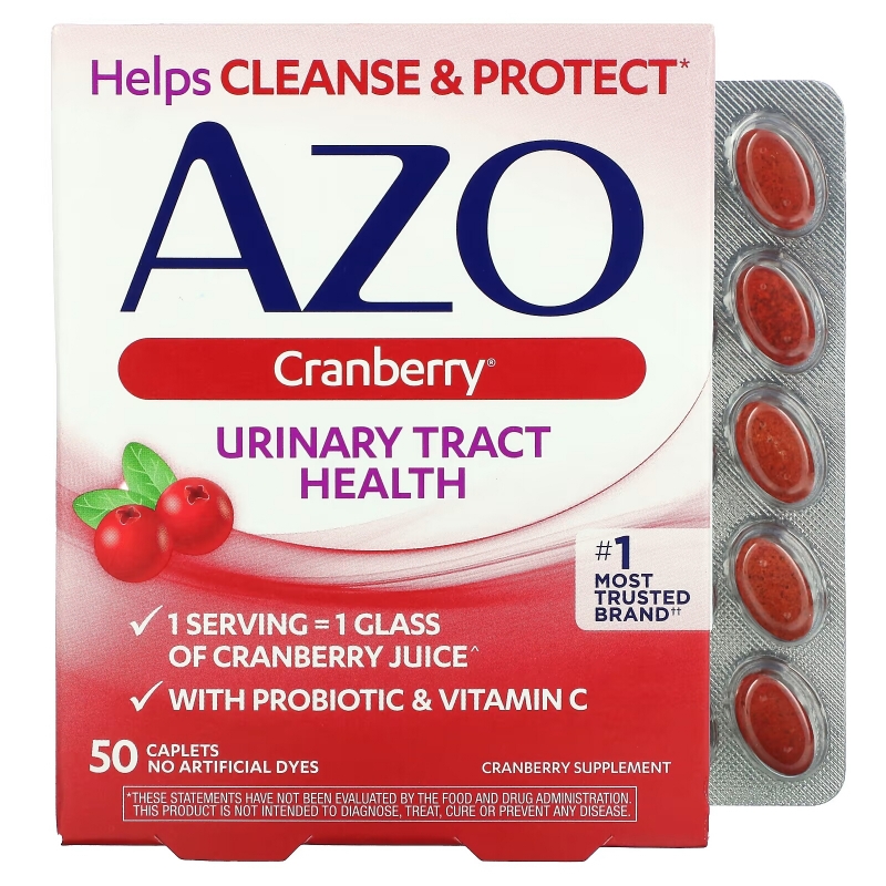 Azo Cranberry Tablets 50 Tablets