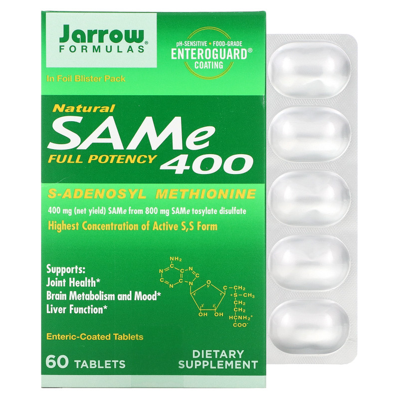 Jarrow Formulas SAM-e 400 60 Tablets