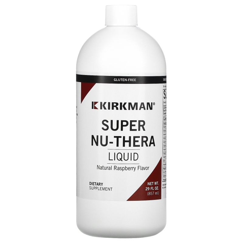 Kirkman Labs, Жидкая добавка Super Nu-Thera cо вкусом малины, 29 жидких унций (857 мл)