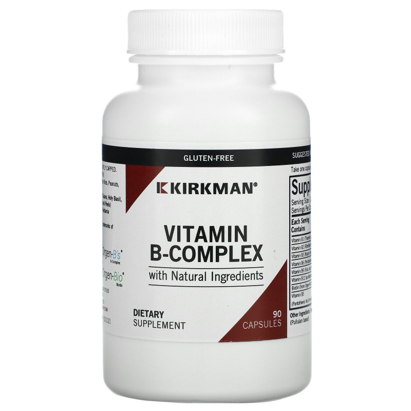 Kirkman Labs, Органический комплекс витамина B, 90 капсул