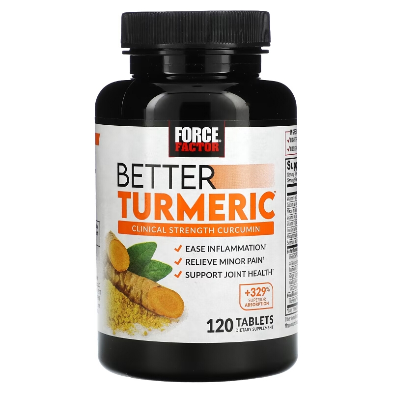 Force Factor, Better Turmeric, 120 Tablets
