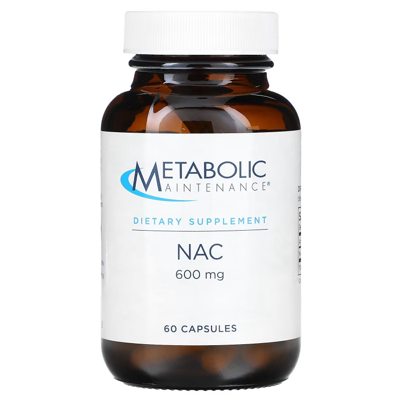 Metabolic Maintenance, NAC, 600 мг, 60 капсул