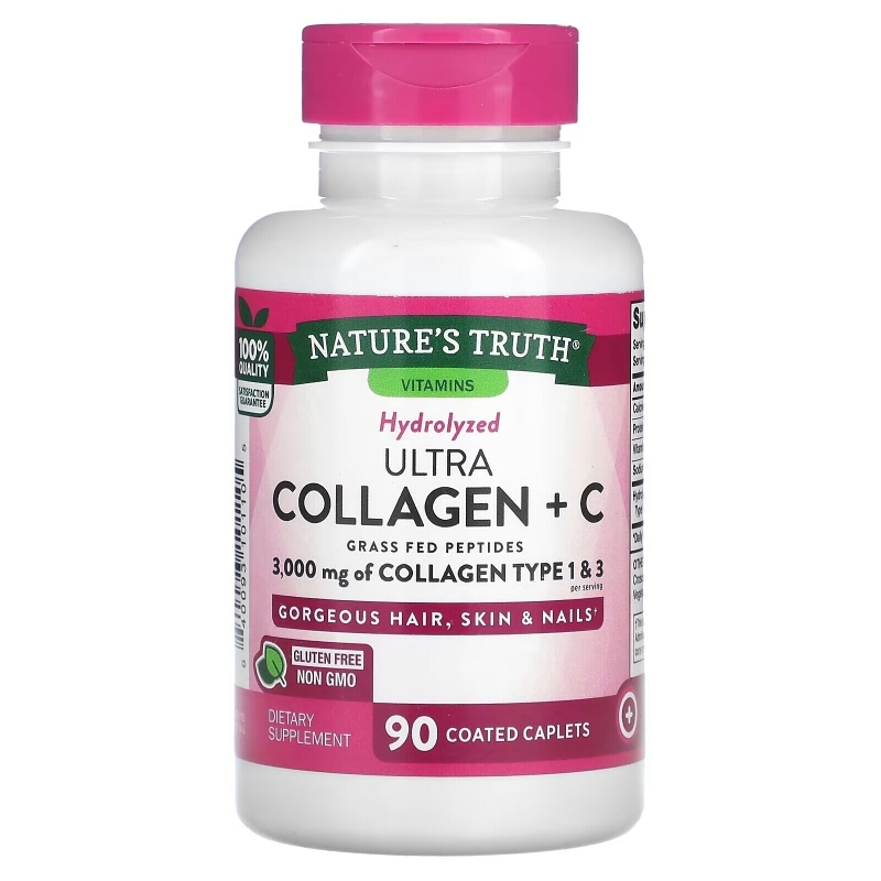 Nature's Truth, Ultra Collagen + C, 3,000 mg , 90 Coated Caplets
