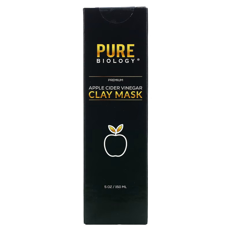 Pure Biology, Apple Cider Vinegar Clay Beauty Mask, 5 oz (150 ml)