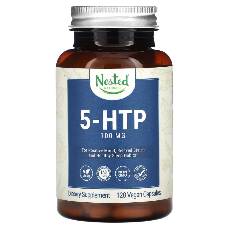 Nested Naturals, 5-HTP, 100 mg, 120 Vegan Capsules