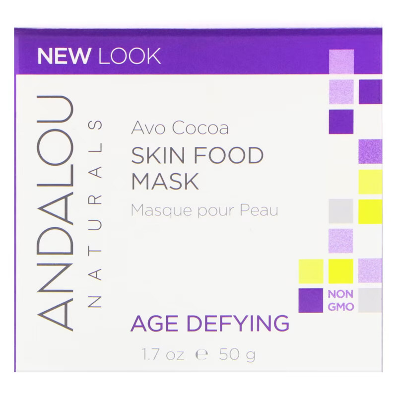 Andalou Naturals, Skin Food Beauty Mask, Avo Cocoa, Age Defying, 1.7 oz (50 g)