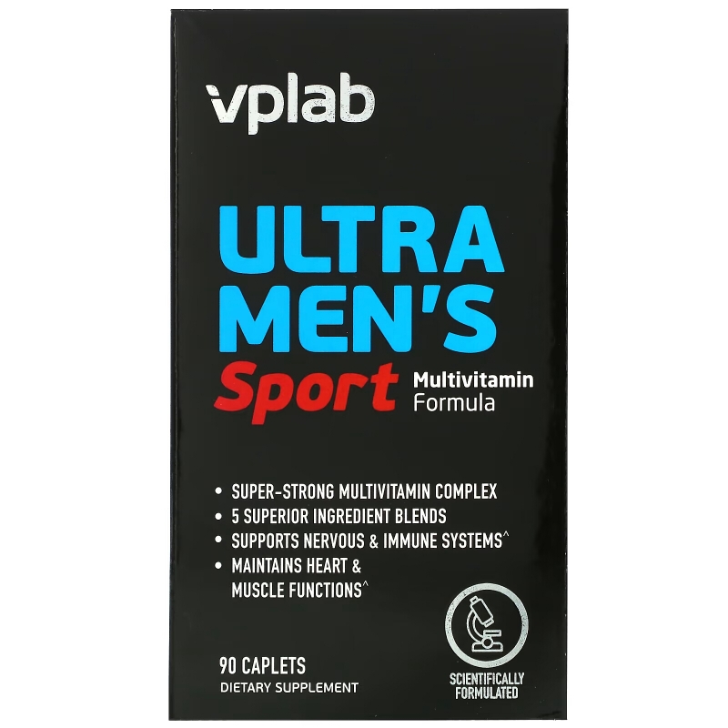 Vplab, Ultra Men’s Sport Multivitamin Formula, 90 Caplets