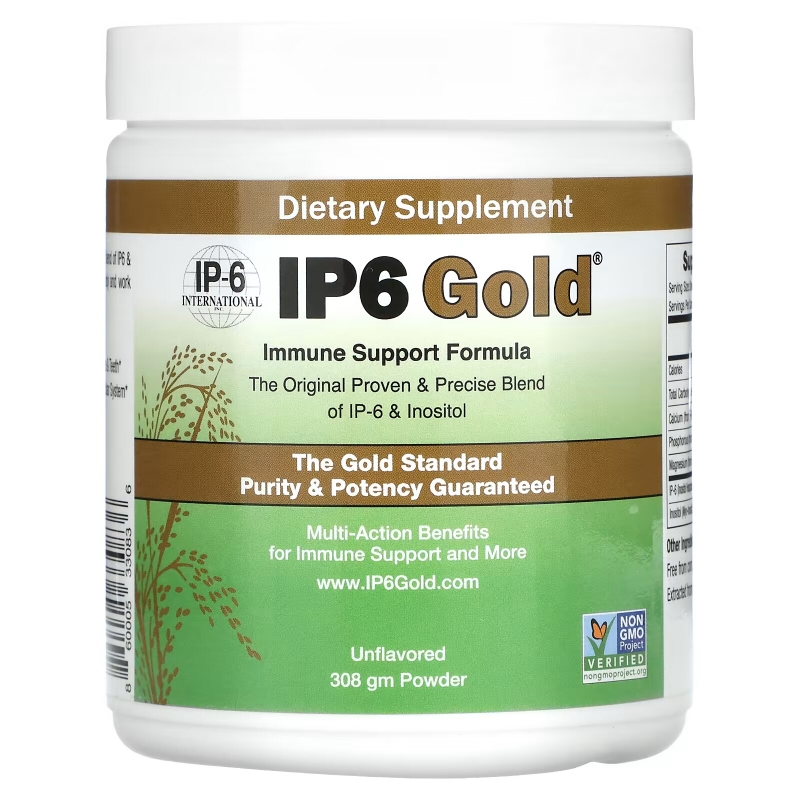 IP-6 International, IP6 Gold, Immune Support Formula Powder, Unflavored, 308 g