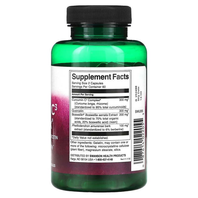 Swanson, Curcumin C3 Complex, 120 Capsules