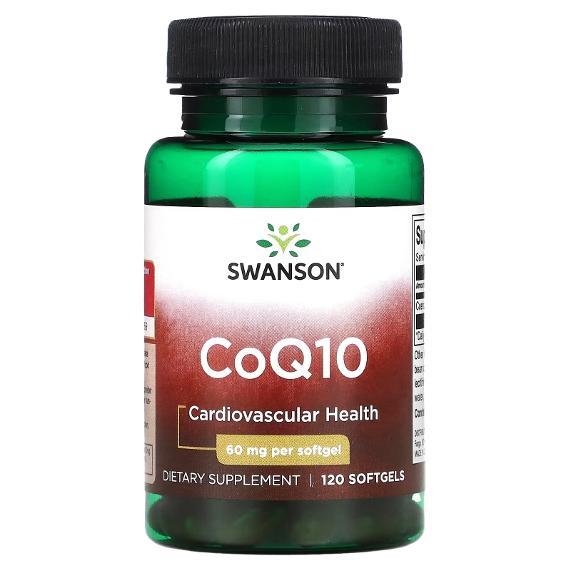 Swanson, Коэнзим Q10, 60 мг, 120 мягких таблеток