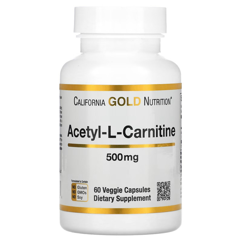 California Gold Nutrition, SPORT, Acetyl-L-Carnitine, 500 mg, 60 Veggie Capsules