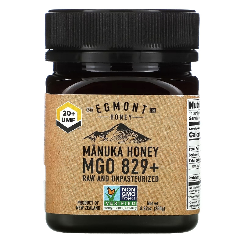 Egmont Honey, Manuka Honey, Raw And Unpasteurized, 829+ MGO, 8.82 oz (250 g)